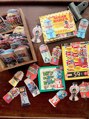 'Gum Ball Machine & Wrappers' Die Cuts Pack (28 pc/28個) from micmoc.com