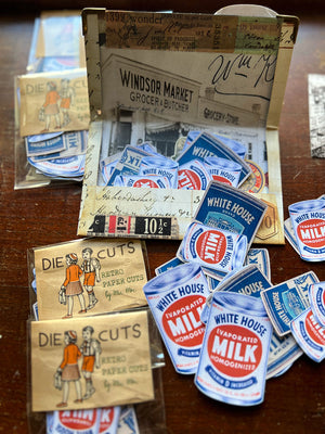 'Vintage Milk Tins' Die Cuts (16 Pk) from micmoc.com