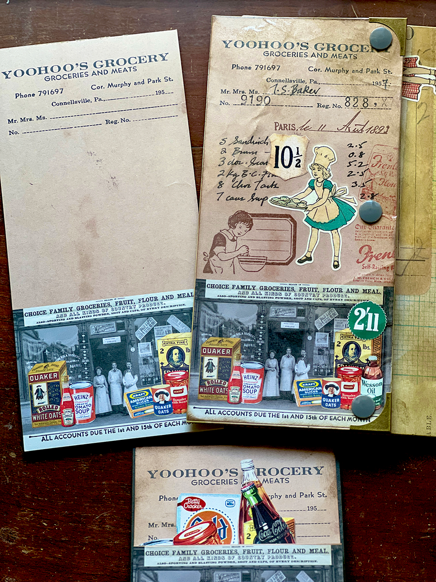 Vintage Replica Note Pad 'Yoohoo's Grocery' by Mic Moc (古い食料品店のメモ) from micmoc.com