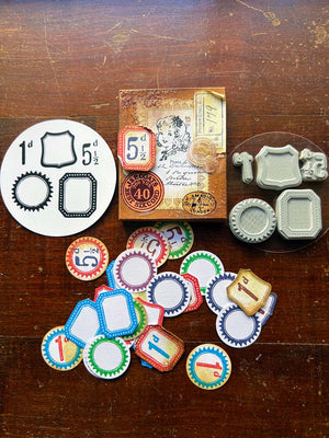 Black Tin Collection Rubber Stamps: 'Old Frames Vol.1' by Mic Moc (5個)