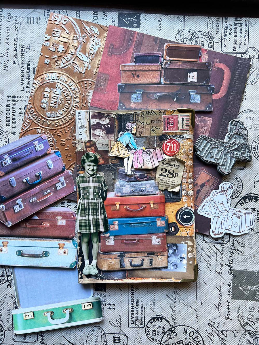 'My Travel Adventures' Cling Rubber Stamp by Mic Moc from micmoc.com 